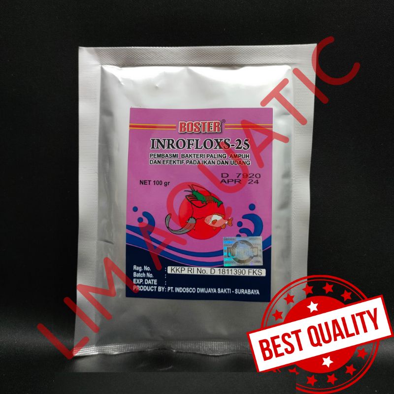 (SERBUK) BOSTER INROFLOXS 25% 100 GRAM / ANTIBIOTIK ENRO BUBUK / BOSTER