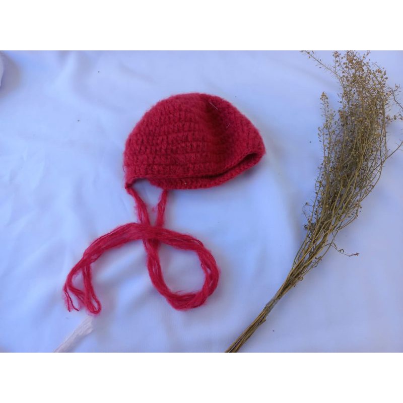 Topi Kupluk Rajut Wol Korea Baby Fashion Import properti foto bayi newborn