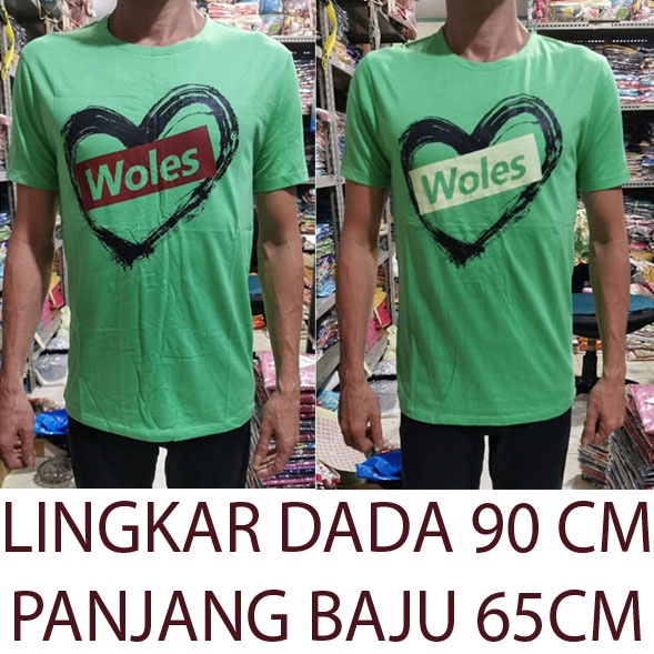 ISANNY KAOS OBLONG ALL SIZE WOLES /KAOS UNISEX/READY STOCK