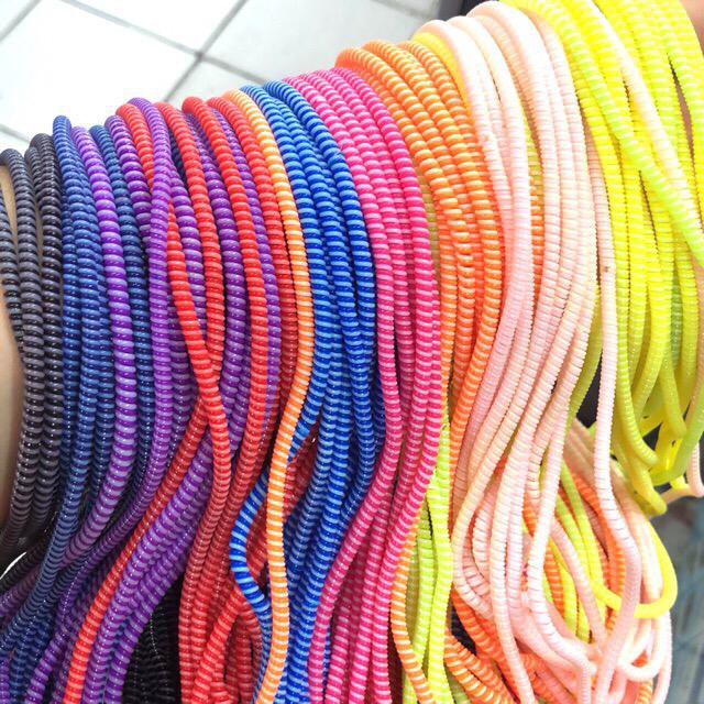 Grosir - 310 Pelindung Kabel Charger Warna / Pelilit Kabel Spiral / Cord Protector / Cable Protector