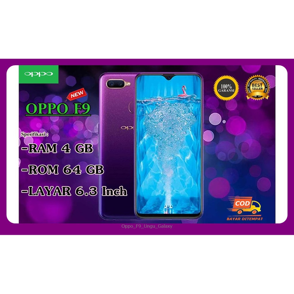 PROMO (CUCI GUDANG) OPPO F9 RAM 4/64 GB HP OPPO ANDROID