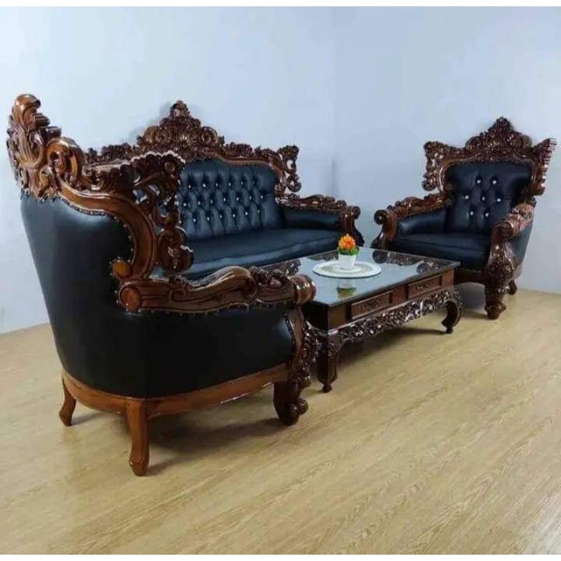 Set Kursi Sofa Klasik / Set Kursi Tamu / Set Kursi Sofa / Kursi Tamu Ukir