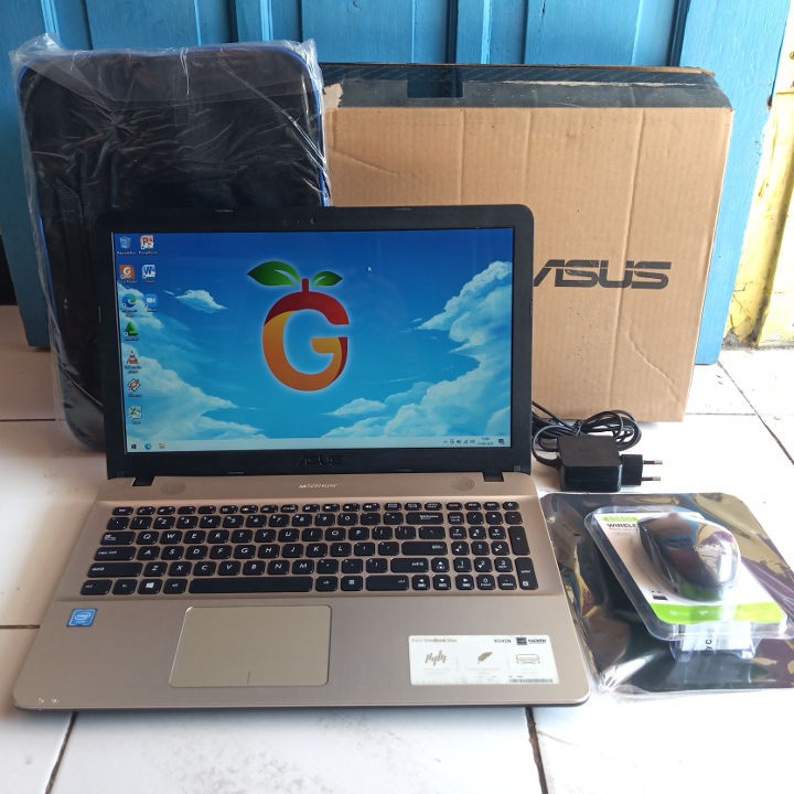 Asus X541N Layar 16 inch Fullset Lengkap SSD 128GB RAM 4GB Windows 10 Original Laptop Second Bekas