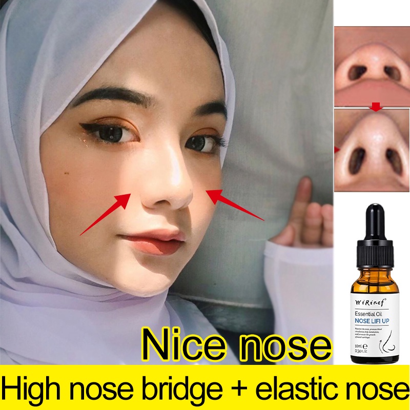 Nose lift up essential oil serum pemancung hidung nose up secret Minyak Pijat Pelembab Hidung lebih tiga dimensi dan alami alat pemancung hidung permanen Ting nose beautiful nose