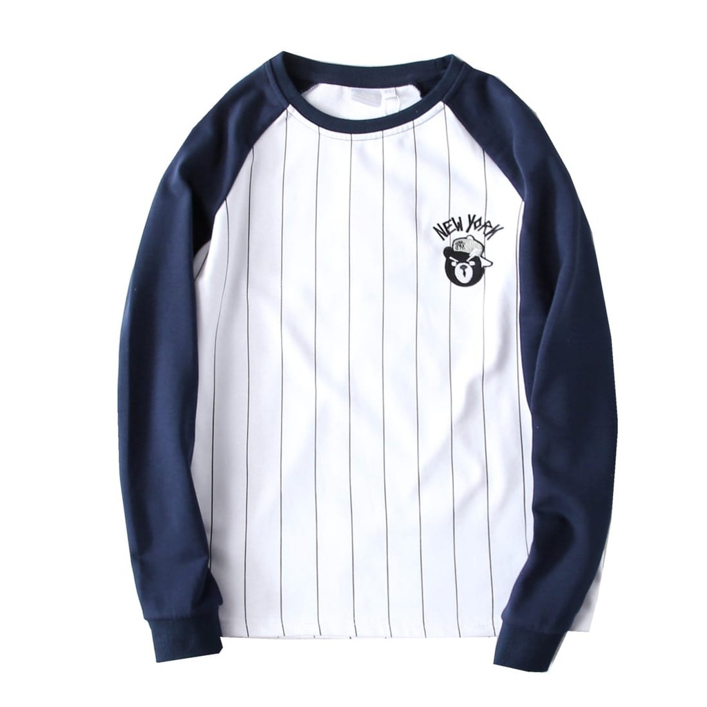 BAJU SALUR NEWYORK WANITA DAN PRIA TRENDY TERBARU-KAOS DISTRO LENGAN PANJANG KEREN KEKINIAN TERLARIS