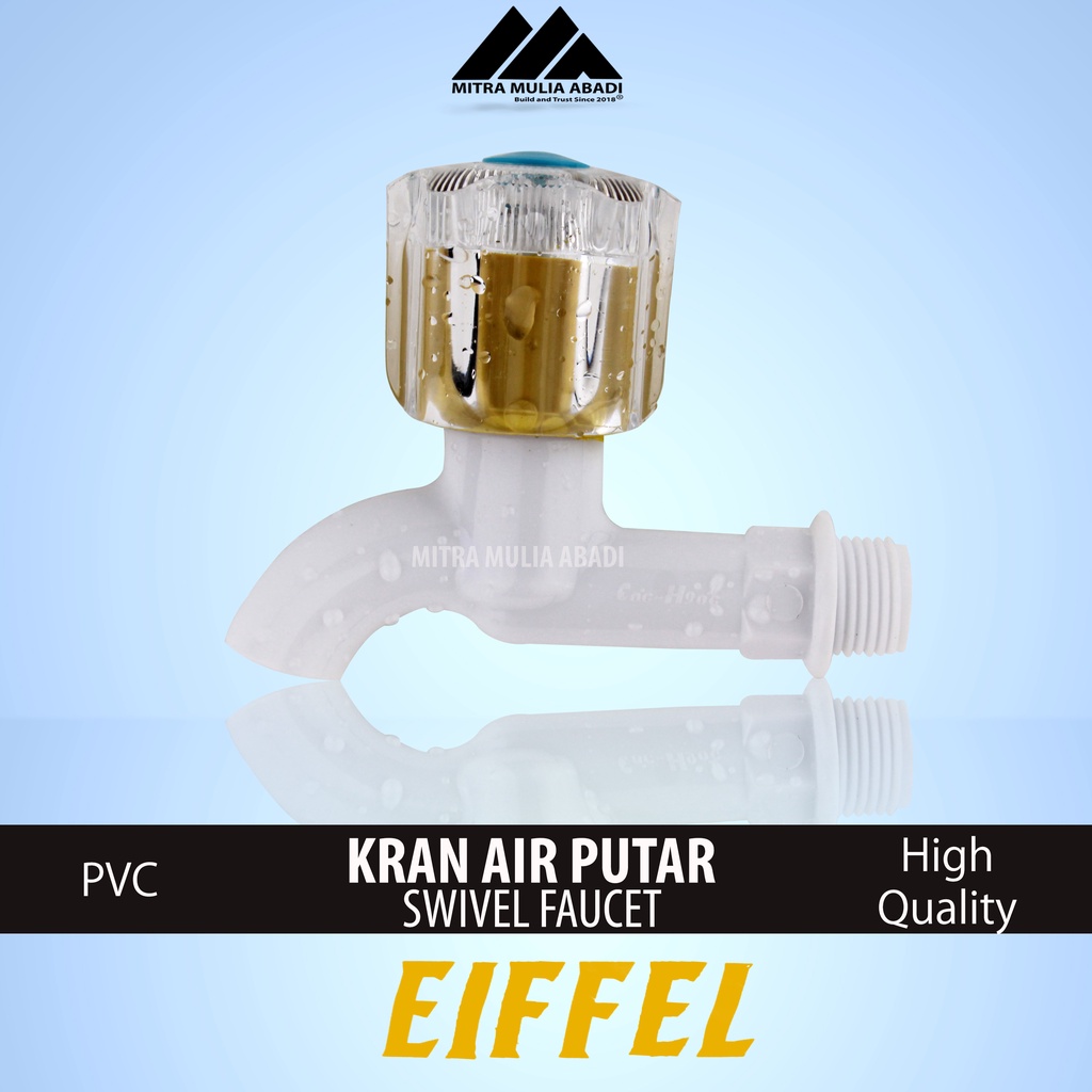 Kran Air Putar Paris PVC l Keran Tembok l Taman