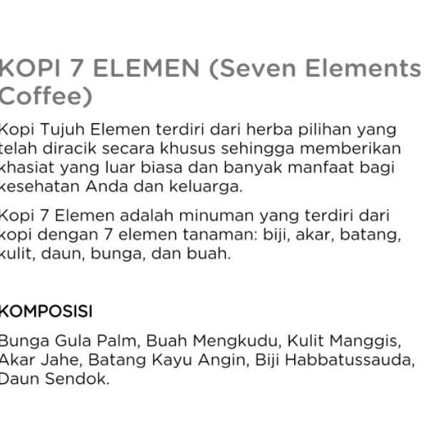 

L4ngsung Proses,,Kopi 7 Elemen HPAI |ready,.,...!