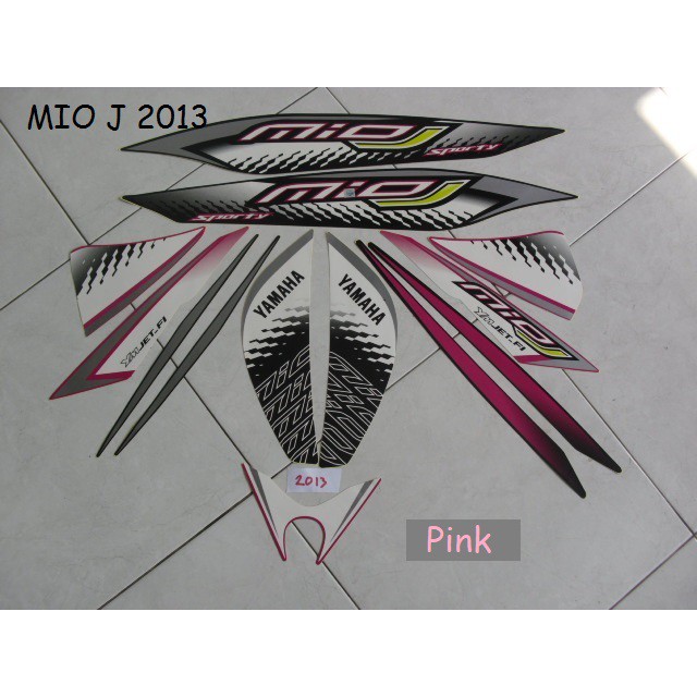 Striping Stiker Motor Yamaha Mio J Sporty 2013 Pink