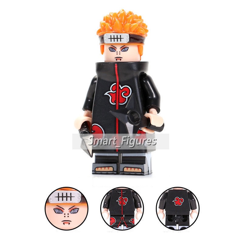 Action Figure Naruto Minifigures Pain Akatsuki Hoshigaki Kisame Uchiha Itachi Sasuke Hidan KDL801 Untuk Hadiah