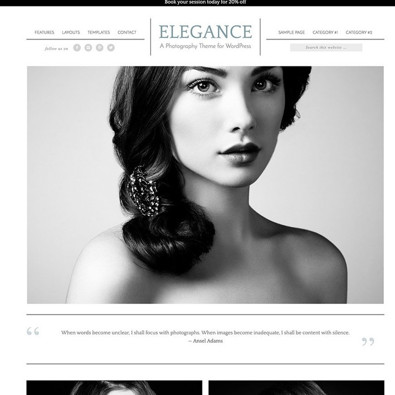 StudioPress Elegance Pro Genesis WP Theme