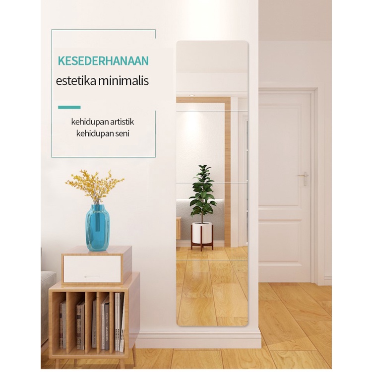 Promo harga rendah!Cermin pas empat bagian/cermin dinding/ cermin seluruh tubuh/ cermin kamar mandi/ cermin pakai baju/