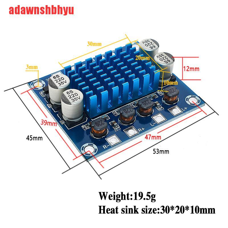 Tpa3110 Xh-A232 Amplifier Audio Stereo Digital Daya 30w+30w 2.0 Channel