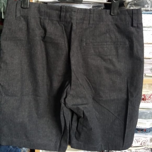 celana pendek pria kain bahan wool