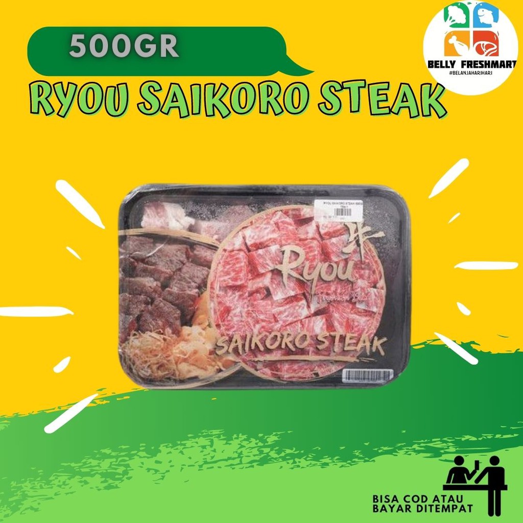 

Ryou Saikoro Steak 500 Gram Kemasan Tray