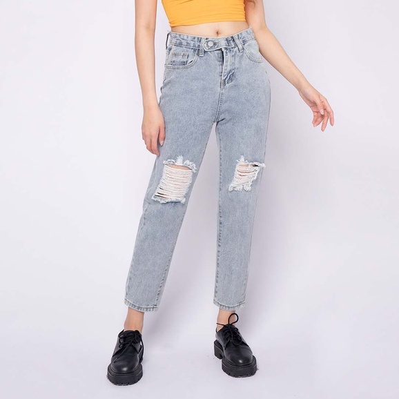 VIERLIN - Jeans 9001 - HW RIPPED JEANS