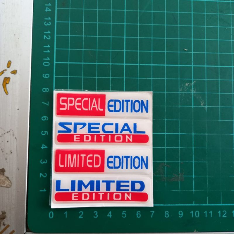 

sticker timbul special edition isi 4pcs
