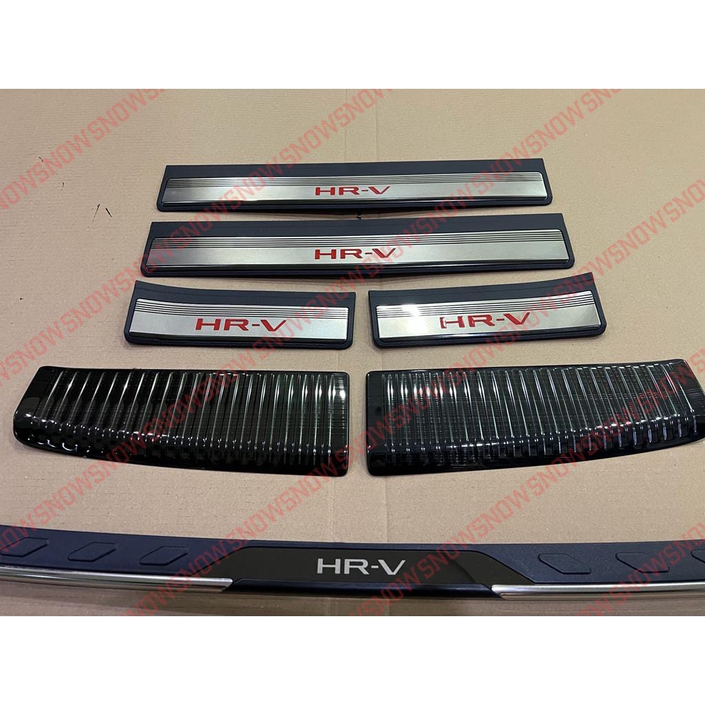 Paket Lengkap Sillplate Samping Belakang Honda HRV 2022 2023 Activo Merah