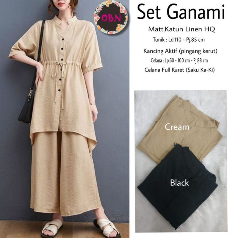 Setelan Kulot Wanita Kekinian Ganami Series