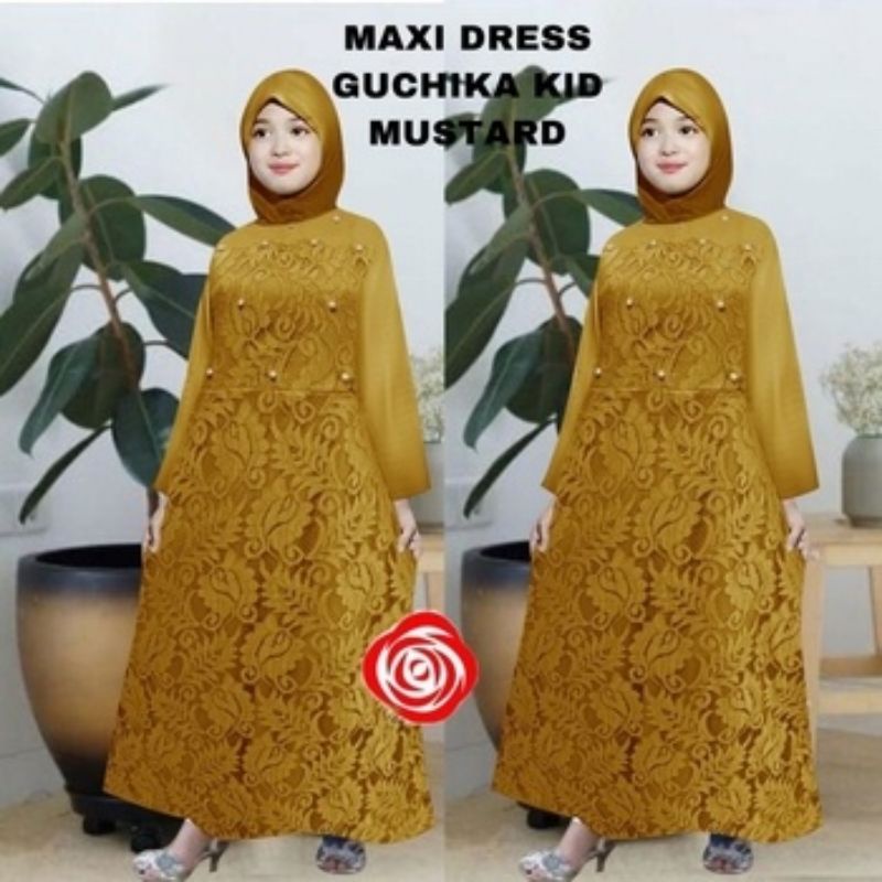 Gamis Maxi Anak Cantik Terbaru sf maxi guchika kid