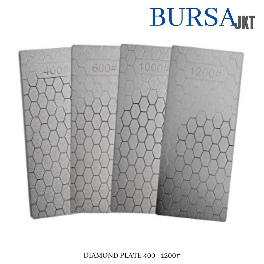 BATU PENGASAH PISAU BERLIAN KETAM DIAMOND PLATE MODEL HONEYCOMB GRIT 1200#