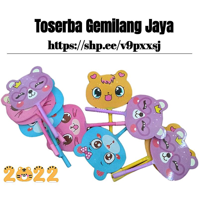 

Toserba Gemilang Jaya _ Pulpen kipas pulpen karakter kipas pen gel hitam pulpen lucu