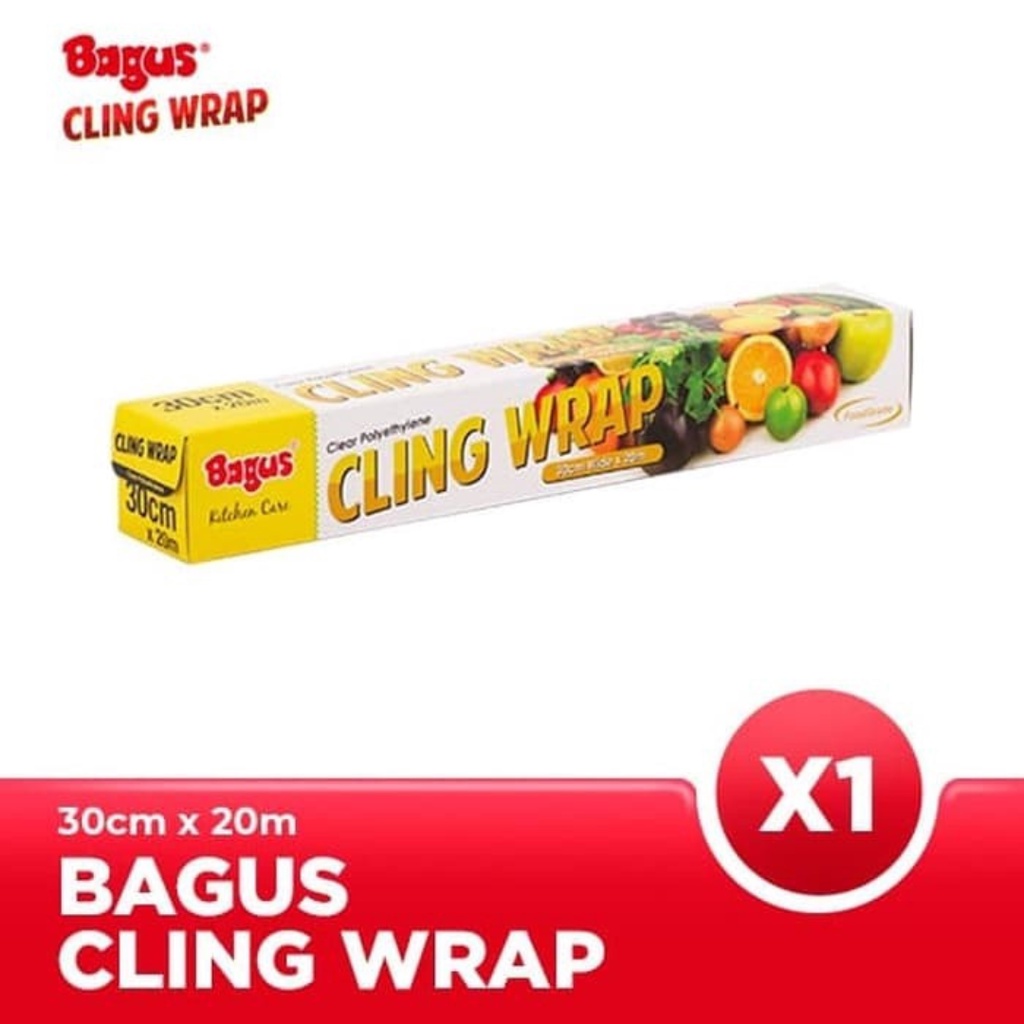 Bagus Cling Wrap Food Grade 30cm Wide x 20m