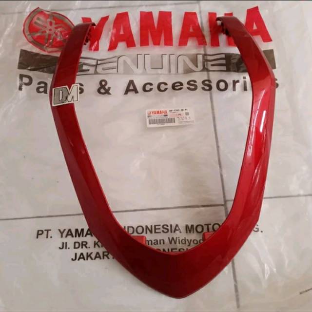 cover front dasi alis depan Nmax N max warna merah marun 2DP-F2865-00-P3 asli original Yamaha