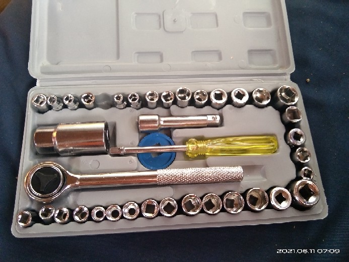 Kunci Shock Set Bengkel Komplit Isi 40 In 1 Tool Box Kunci Sok