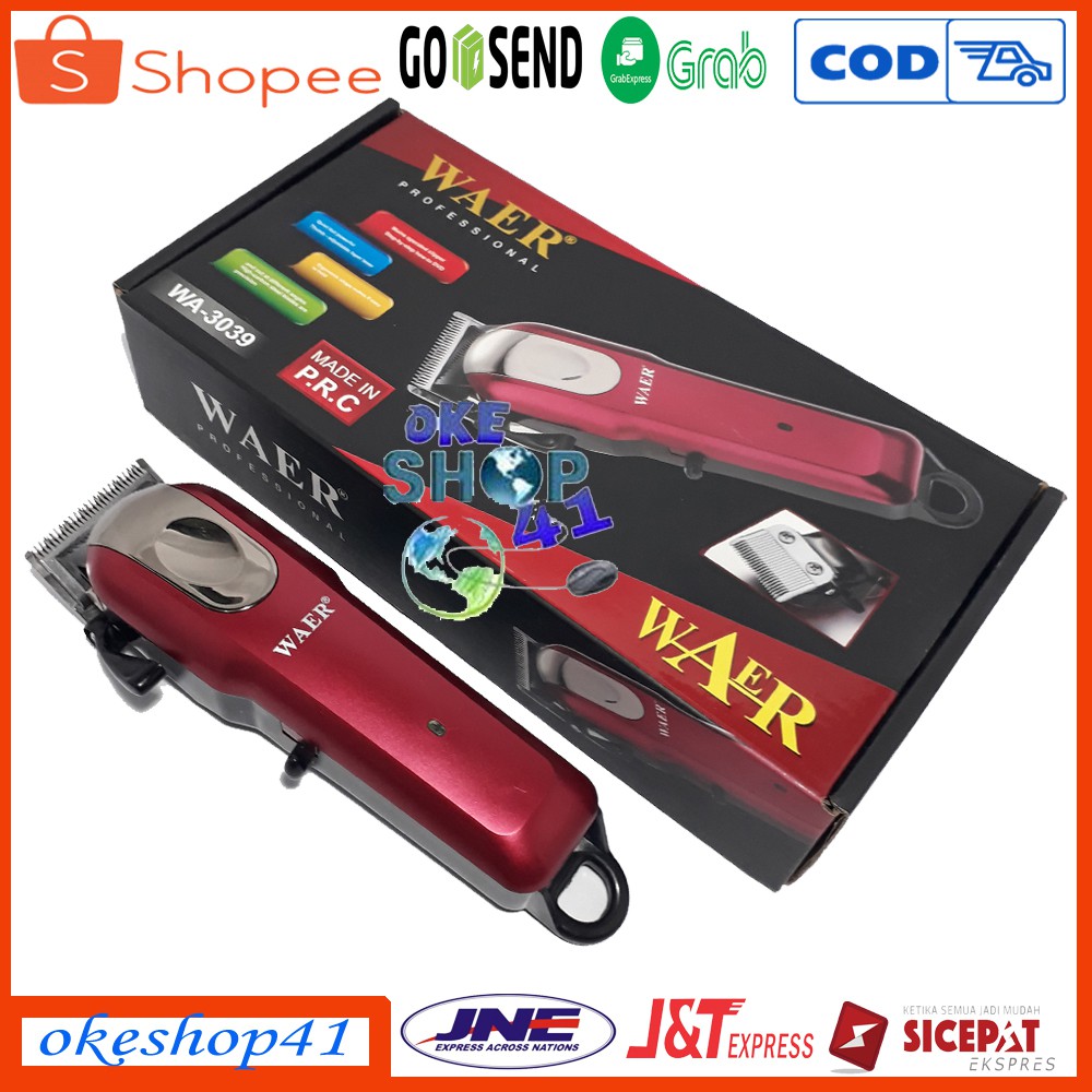 Waer WA-3039 Alat Cukur Rambut Cordless Hair Clipper