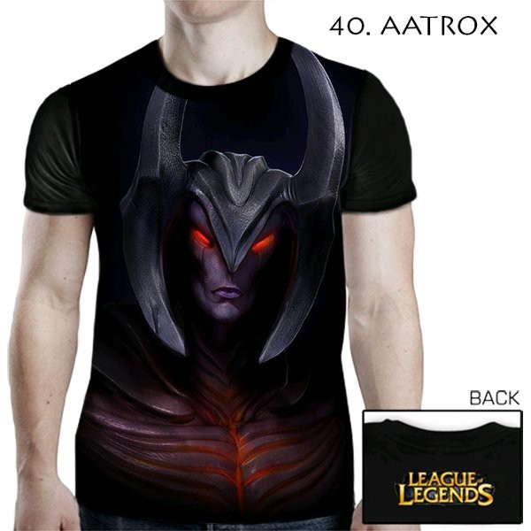 Kaos League of Legends AATROX 40 Baju Remaja Cowok Cewek Dan Kids Jaman Now