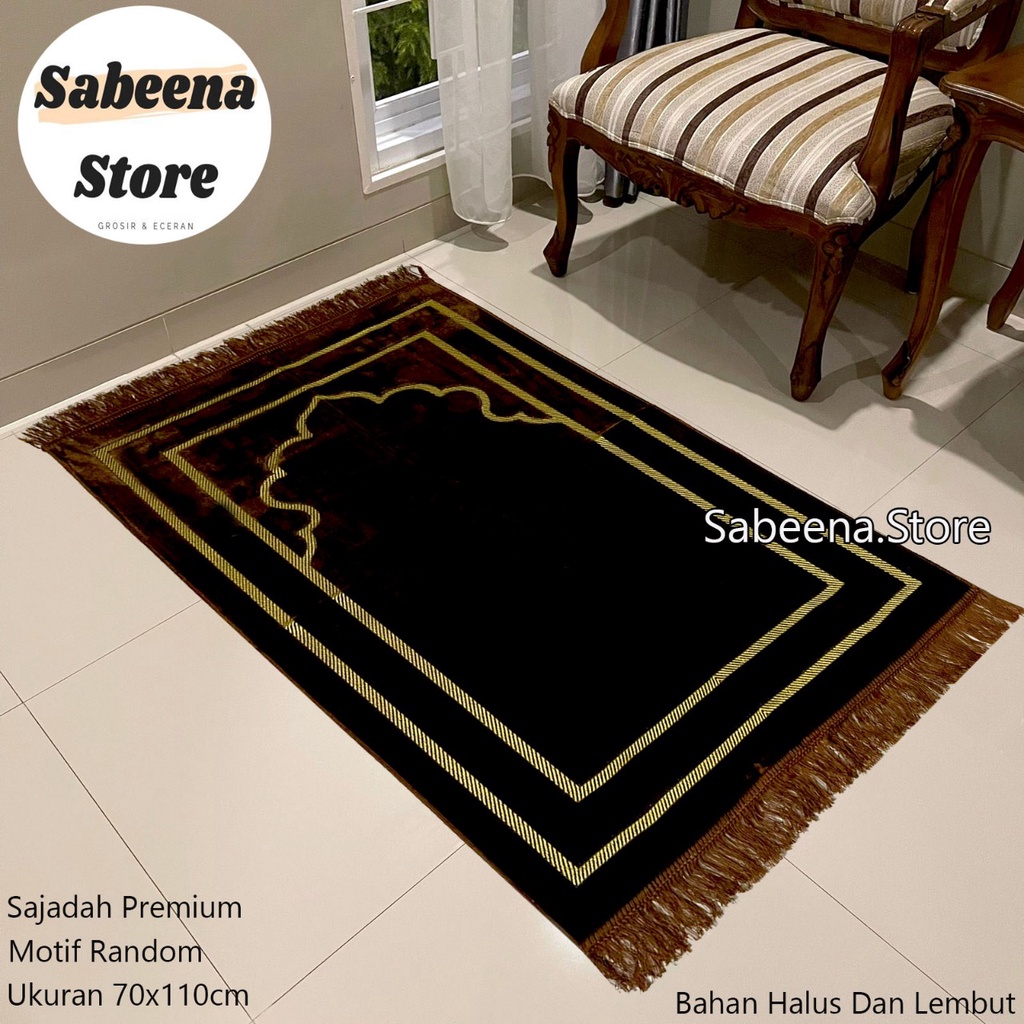 SAJADAH POLOS BULU TURKEY PREMIUM 70X110 CM TURKI TEBAL LEMBUT HALUS