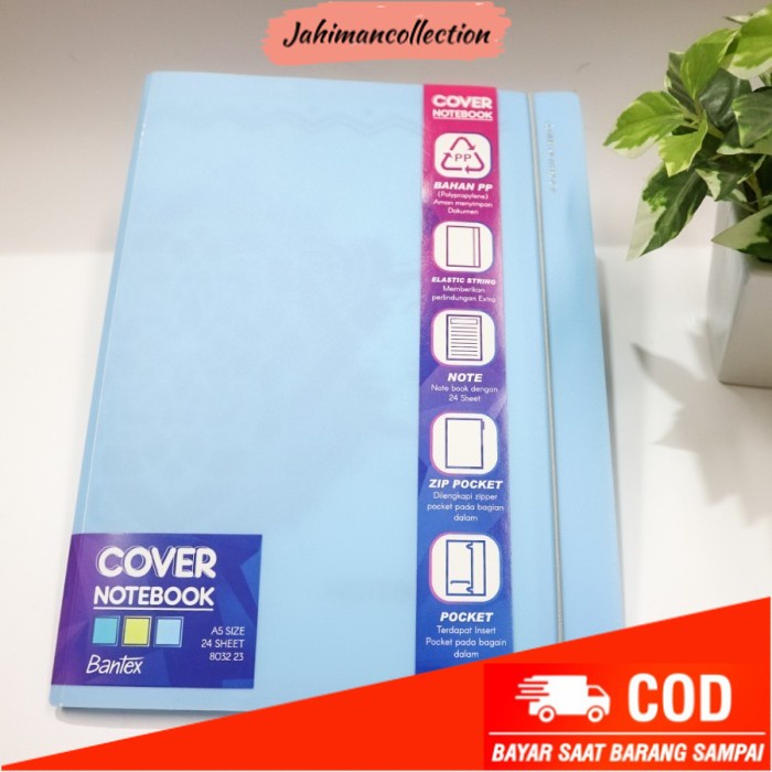

✨ BISA COD ✨ NOTEBOOK BANTEX A5 24 SHEETS WITH STRING 8032-23 SKY BLUE