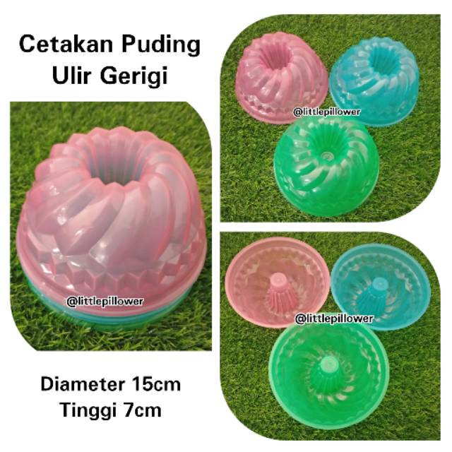 Cetakan puding ulir gerigi/cetakan agar agar/cetakn nasi/cetakan kue/cetakan bolu kukus