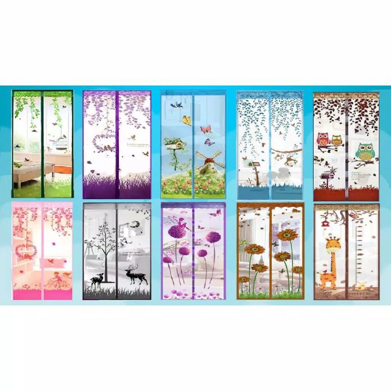 Medan Termurah (Sudah termasuk paku payung) Good quality Tirai Cantik Tirai Magnet anti nyamuk