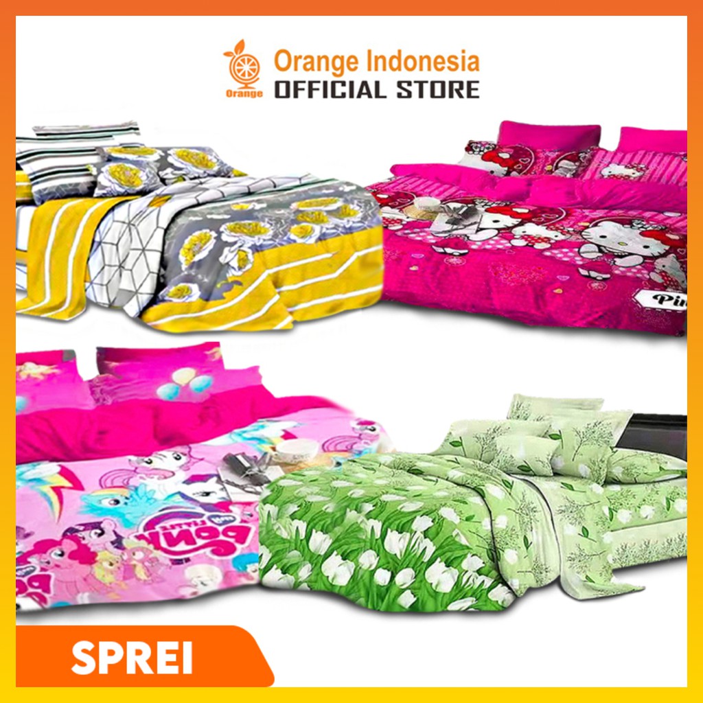 Sprei motif Karakter seprai aestetic spreimurah Kualitas Bagus WHFURNITURE