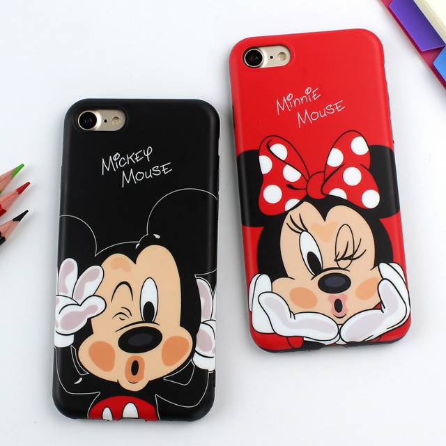 Cute minnie mickey donald pooh stitch daisy untuk oppo xiaomi vivo samsung meizu iphone infinix asus