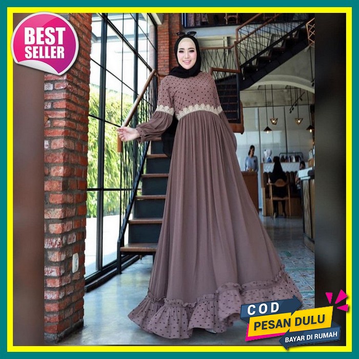 Bisa Cod  Gamis Nibras Nb B36 Terbaru Baju Gamis Nibras Promo 2022 Gamis Mw Murah Viraj Gamis Busui 
