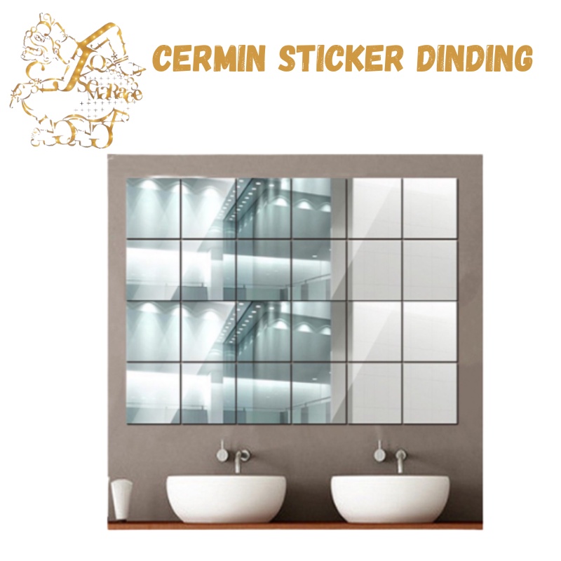 CERMIN STICKER DINDING