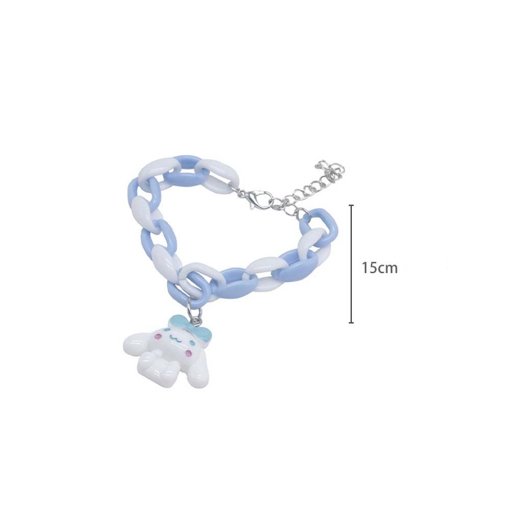 MXBEAUTY Personality Best Friend Bracelets Cute Acrylic Cartoon Bracelet Couples Korean Sweet Girls Big Ear Dog Simple Female Jewelry/Multicolor