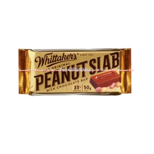 Whittaker's Peanut Slab Isi 3 Pcs Coklat Kacang Witakers Whittakers Chocolate Slabs Peanuts Coklat Cemilan Snack