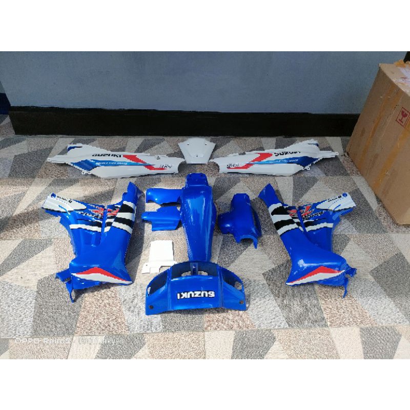 bodi satria lumba biru putih original