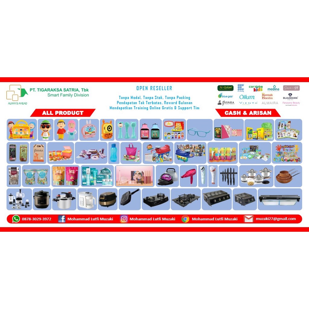 CETAK BANNER KHUSUS EPC DAN RESELLER TIGARAKSA SATRIA 3X1 METER