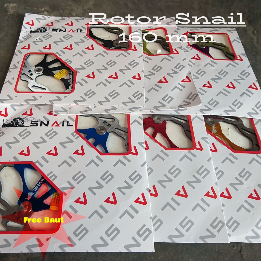 Floating Rotor Snail 160 mm 6 inch Disk Brake Piringan Cakram 6 bolts