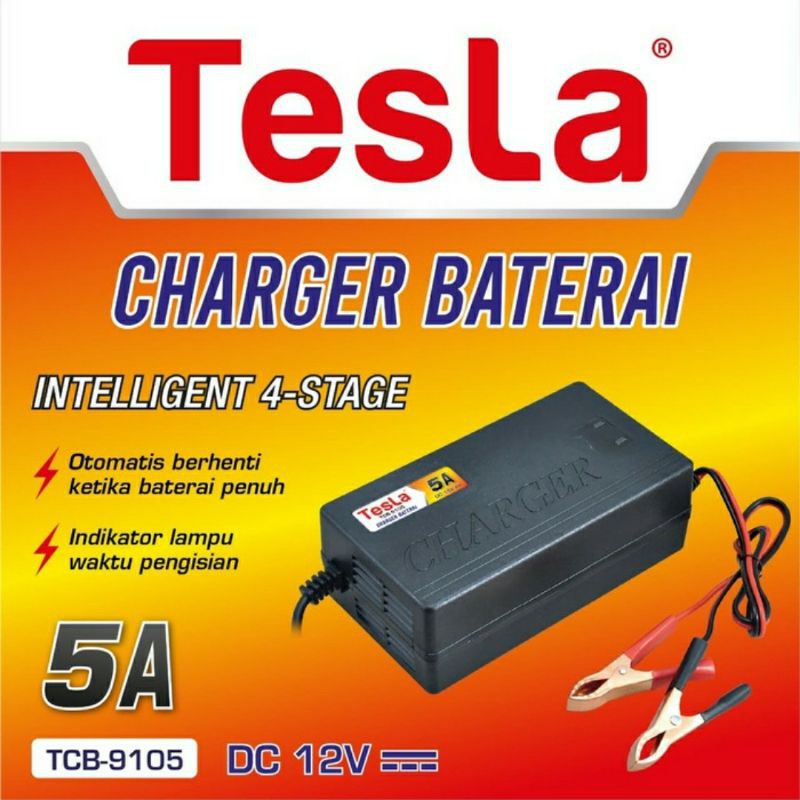 alat cas aki 5 ampere tesla