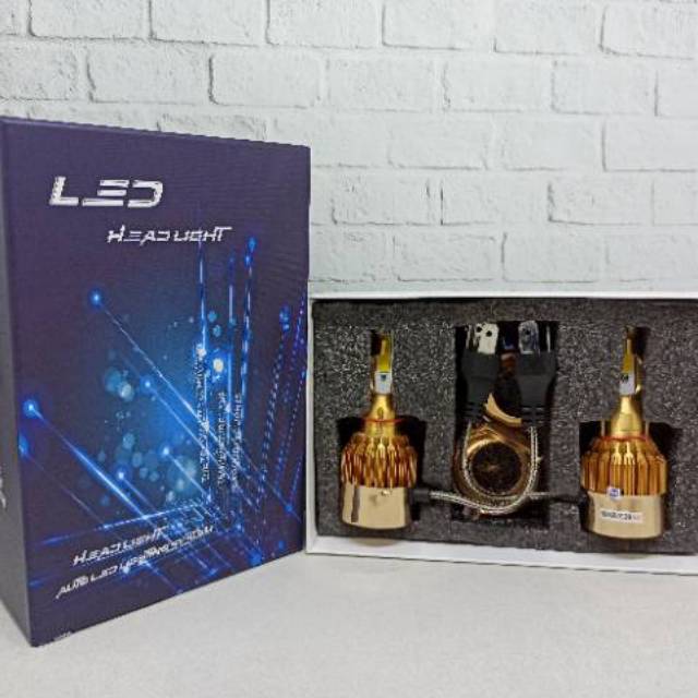 LAMPU MOBIL LED H4 2 WARNA