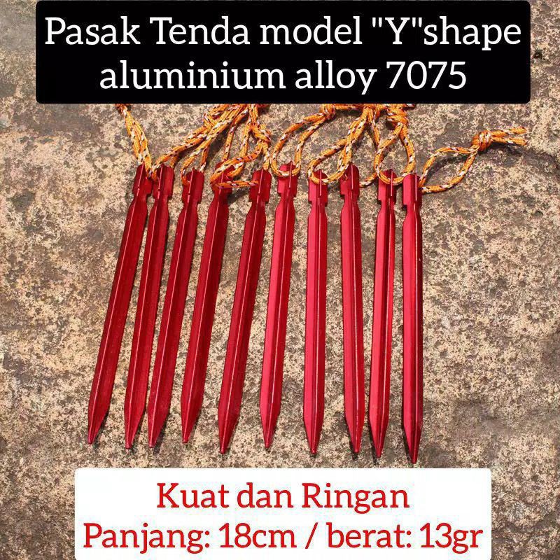 pasak tenda camping model Y/pasak flaysheet