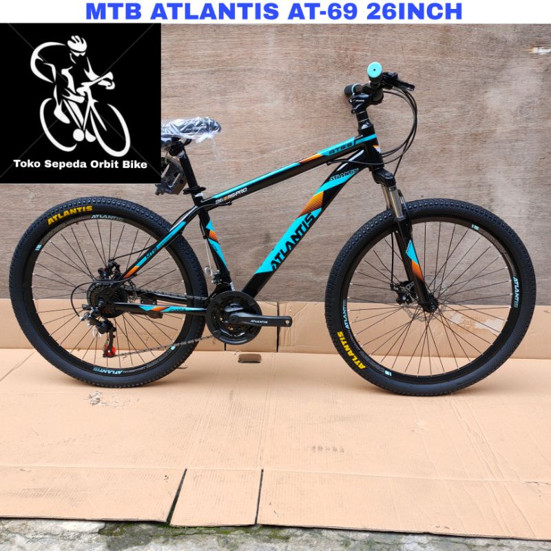Sepeda Gunung MTB ATLANTIS AT-69 26Inch 7Sp Hi-ten stell