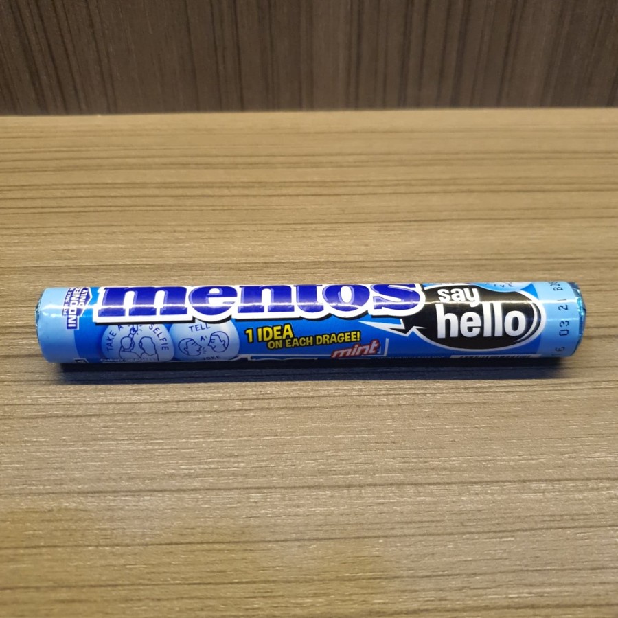 

Mentos Mint Say Hello Permen Kembang Gula Rasa Mint 37 Gr