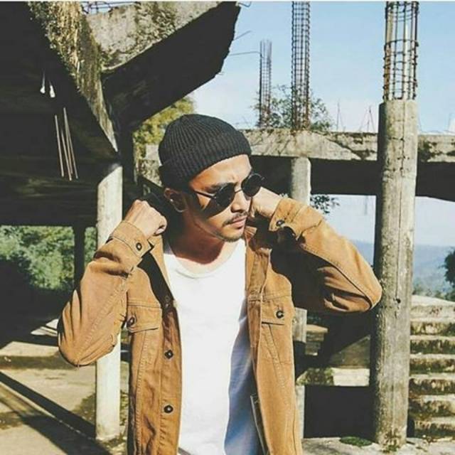 Jaket Jeans Pria Wanita Levis Coklat Muda Mustard Oversize Jumbo Premium XXL