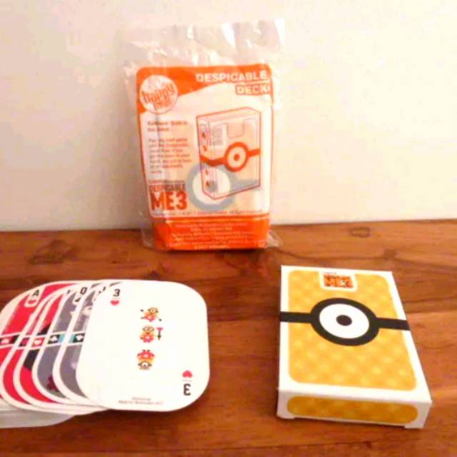 DESPICABLE DECK HAPPY MEAL MINION DESPICABLE ME 3 2017 AUSTRALIA
